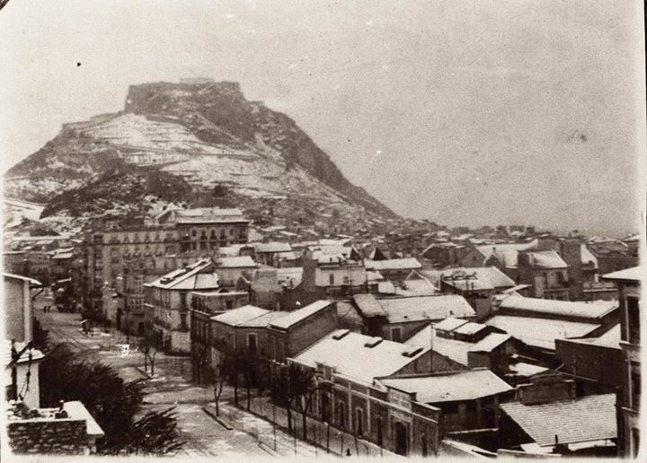 La nieve, en Alicante ciudad en 1926.